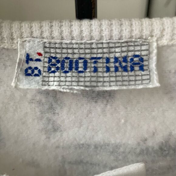 Vintage 80s 90s Bootina Lightweight Sweatshirt Crosshatch Geometric M - Picture 6 of 6